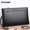 PLAYBOY Men's Clutch, Large Capacity, Soft Leather Wallet, Envelope Handbag