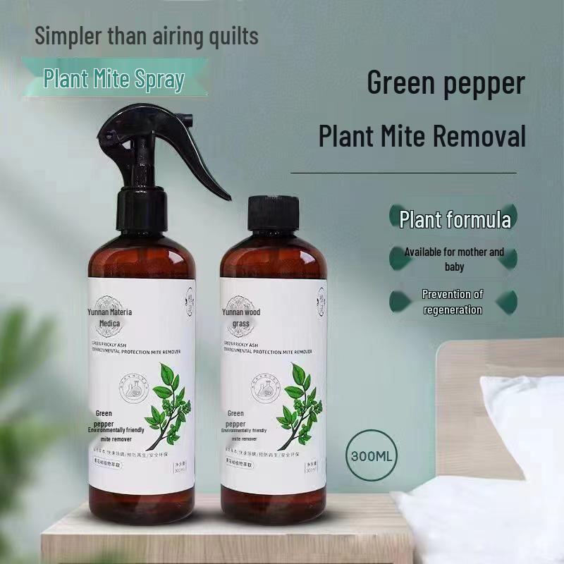 Eco-Friendly Sichuan Pepper Anti-Mite Spray - No-Wash Mite Killer & Inhibitor for Easy Use