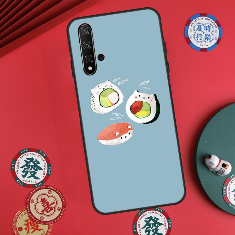 Sushi Food For Huawei Nova 11 Pro 9 10 SE Y70 Y60 Y90 Y61 Y91 Y73 Y72 12s 12i 11i 8i P30 P40 Lite Case