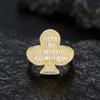 Sparkling Statement Rappers Jewelry Gold Plated 925 Sterling Silver VVS Baguette Moissanite Diamond Plum Blossom Ring for Men