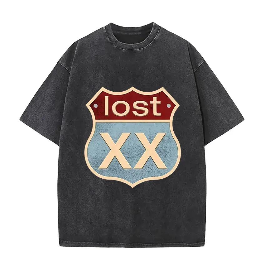 Vintage Washed MGK Machine Gun Kelly Album 2026 New T Shirts Men's Gothic Hip Hop Oversized T-shirt Pure Cotton Tees Streetwear