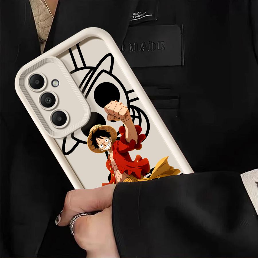 Soft Cover Phone Case for Samsung Galaxy A23 A12 A56 A14 A32 A33 A34 A16 A24 A13 A36 A26 A22 Anime Ones Pieces Luffy