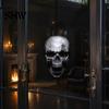 Creative Holiday Gifts for Friends Halloween Skull Static Window Stickers, Realistic Glass Decals, Waterproof PVC Spooky Home Decor Party Clings,