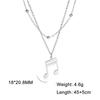 Cazador Dog Cat Four Leaf Clover Pendant Necklace for Women Stainless Steel Compass Angel Choker Double Chain Neck Jewelry 2026