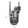 4G Wireless 360° Outdoor Dome Camera with Dual-Screen Monitors