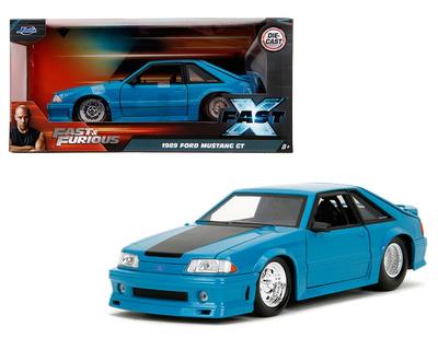 JADA TOYS Fast and Furious Ford Mustang GT 1989 Blue Fast and Furious Mini Car 34922 1/24 [Item]