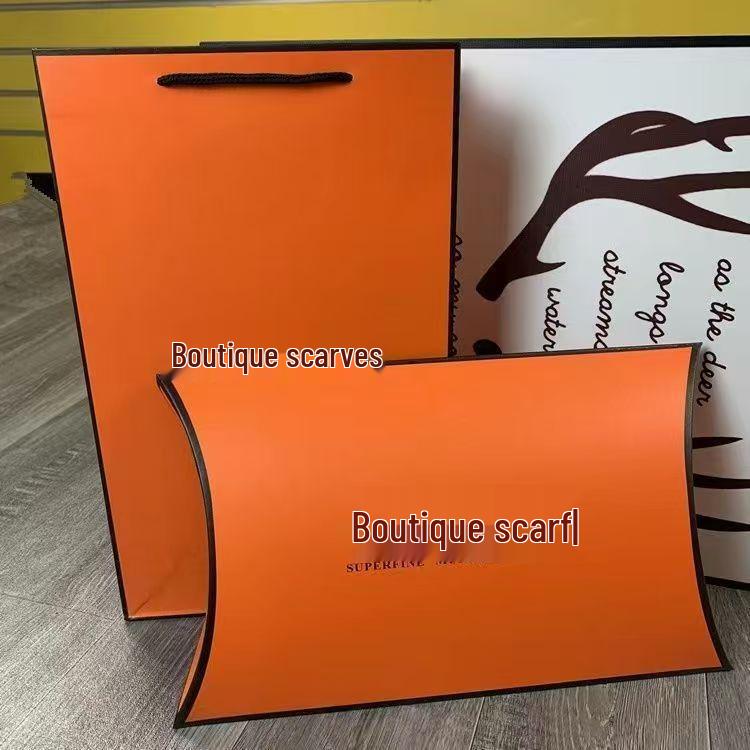 High-End Women's Lightweight Silk Square Scarf - Temperament Print Neckerchief for Neck Protection and Decoration.
