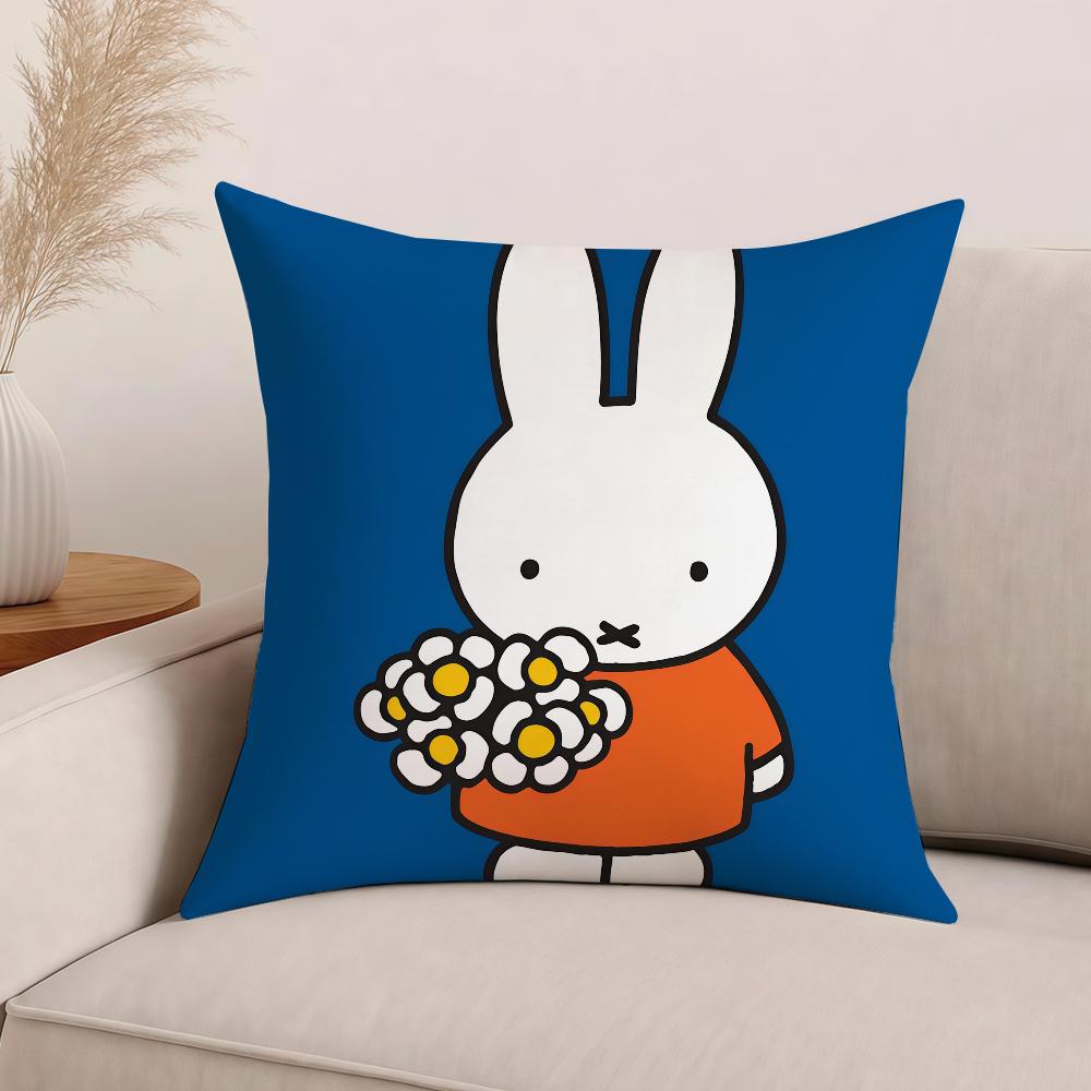Cartoon MMiffy Pillow Case Office Cushions Suitable For Sofa Car Bedroom Decorative Cushion Cover