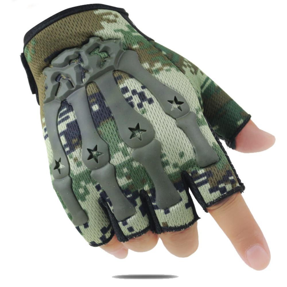 Rękawice bez palców do jazdy Bone Claw Seal Tactics Letnie męskie rękawice do treningu fitness na zewnątrz Motocyklowe rękawice do jazdy z odkrytymi palcami