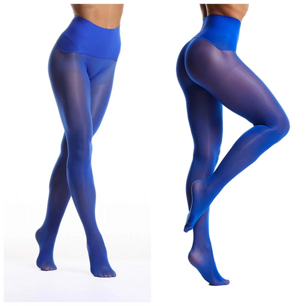 2 Paar Damen Feinstrumpfhosen Weiche Öl Glänzende Strümpfe Kontrollbund Strumpfhose Nahtloser Zwickel Strumpfhose Hohe Taille Glatte Strumpfhose