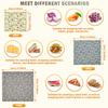 9 Pcs Organic Beeswax Wrap Reusable Food Fresh Keeping Cloth 3 Sizes Bread Sandwich Wrapper Kitchen Accessories for Food Storage