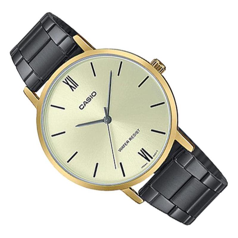 Casio STANDARD series, classic, simple, exquisite and fashionable, quartz movement, stainless steel strap, Japanese and Korean watch, LTP-VT01GB-9B