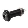 Guitar Threaded Jack Replacement Brass Straight Output Endpin for Electric Guitar Bass Gun Black