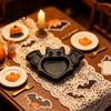 Halloween Scene Construction Miniature Bat Ghost Tray for Dollhouse, 3D Printed Diorama Props, Landscape Supplies Tabletop Decor Accessories Blind Box