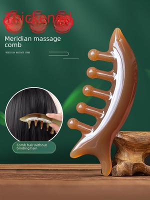 Haifischkamm: Kopf- und Kopfhautmassagegerät für Gesichts-, Nacken- und Haartherapie