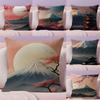 Mount Fuji Fashion Cushion Cover Natural Linen Pillow Case DoubleSided Print Decorative Sofa Pillowcase Home Decor Gift