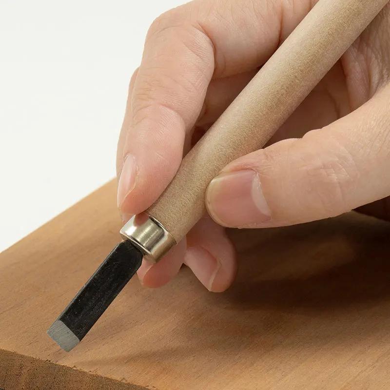 Professional Wood Carving Chisel Knife Hand Tool Set Basic Wood Cut DIY Chisel with Wood Handles - Ergonomic Wood Carving Tools