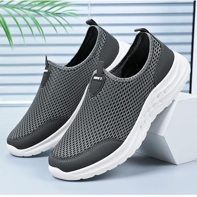 Scarpe casual da uomo leggere Scarpe da ginnastica traspiranti slip on casual da uomo Scarpe da passeggio per esterni da uomo antiscivolo Taglia 39-44