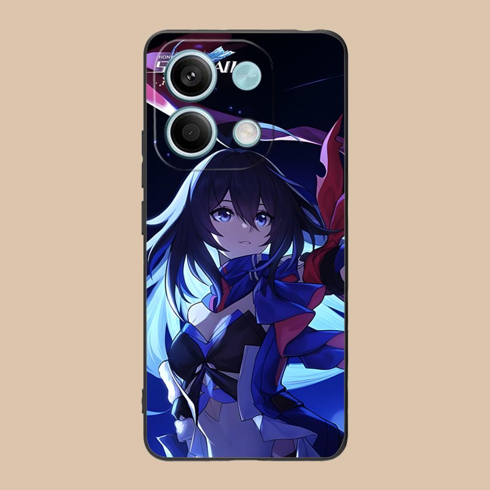 HSR Seele Matte TPU Mobile Phone Case for POCO F8 F7 F6 F5 F4 F3 F2 Pro GT C75 C71 C65 C61 C40 Pro Ultra Colorful Cover