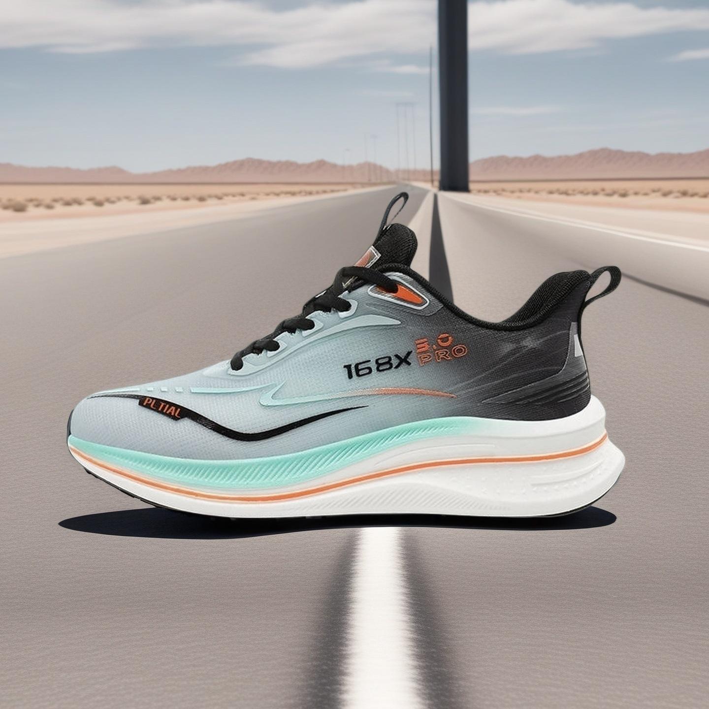 

Кроссовки мужские обувь сверхлегкая мягкая подошва сетка дышащие спортивные туфли ученики средней школы нескользящие амортизирующие боковые туфли профессиональные 44