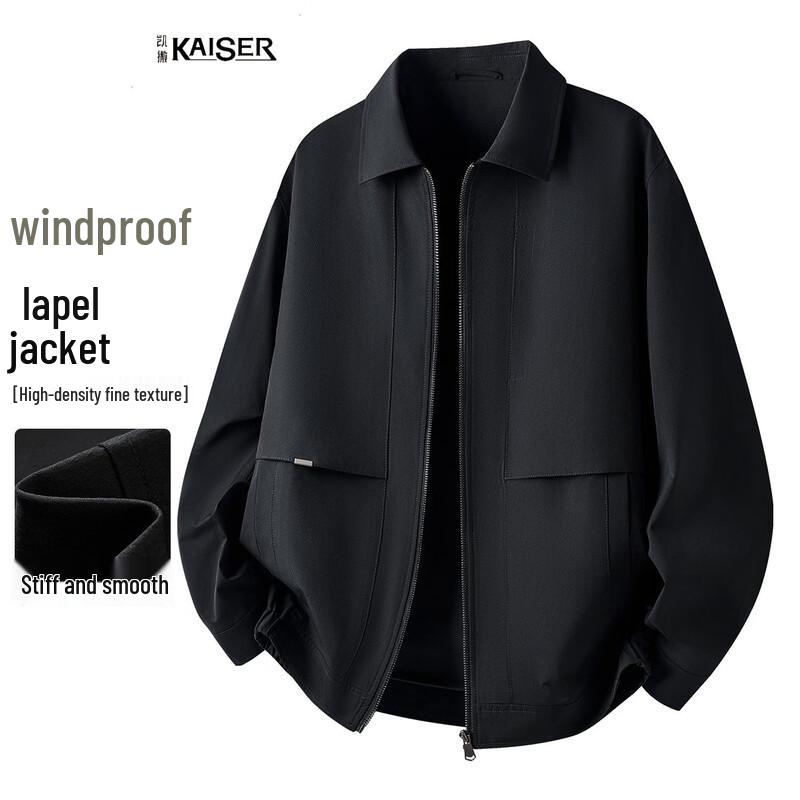 Men s Windproof Commuter Lapel Jacket L