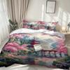 Japanese Style Bedding Set Soft Polyester Duvet Cover Set Quilt Cover With Pillowcase For Bedroom Decor Birthday Gift For Girls