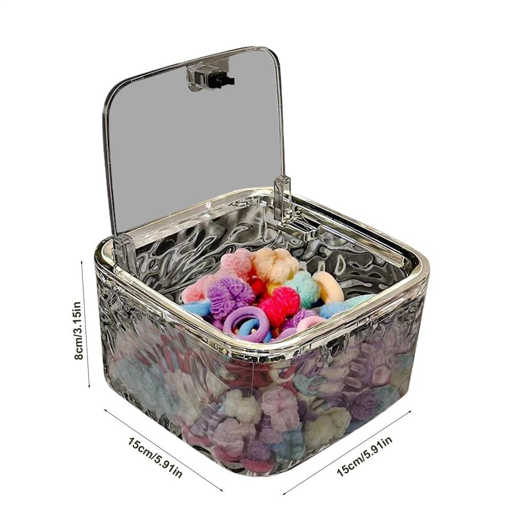 Storage Box Organizer Boxes Bathroom Accessories Jewelry Makeup Stationery for Headband, Bows, Cotton Swab Organization