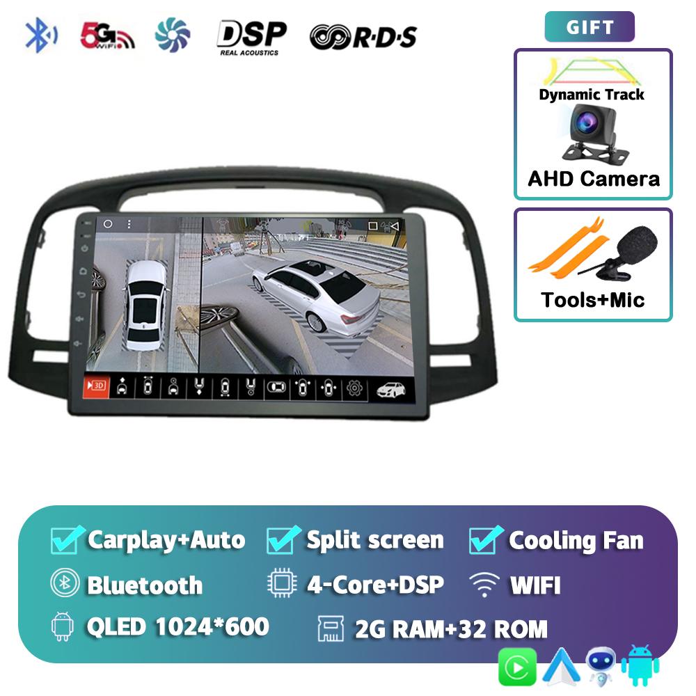 Android 14 Carplay Auto 2 DIN Car Radio For Hyundai Accent 2008 2009 2010 2011 GPS Multimedia Video Player Stereo 2din DVD DSP