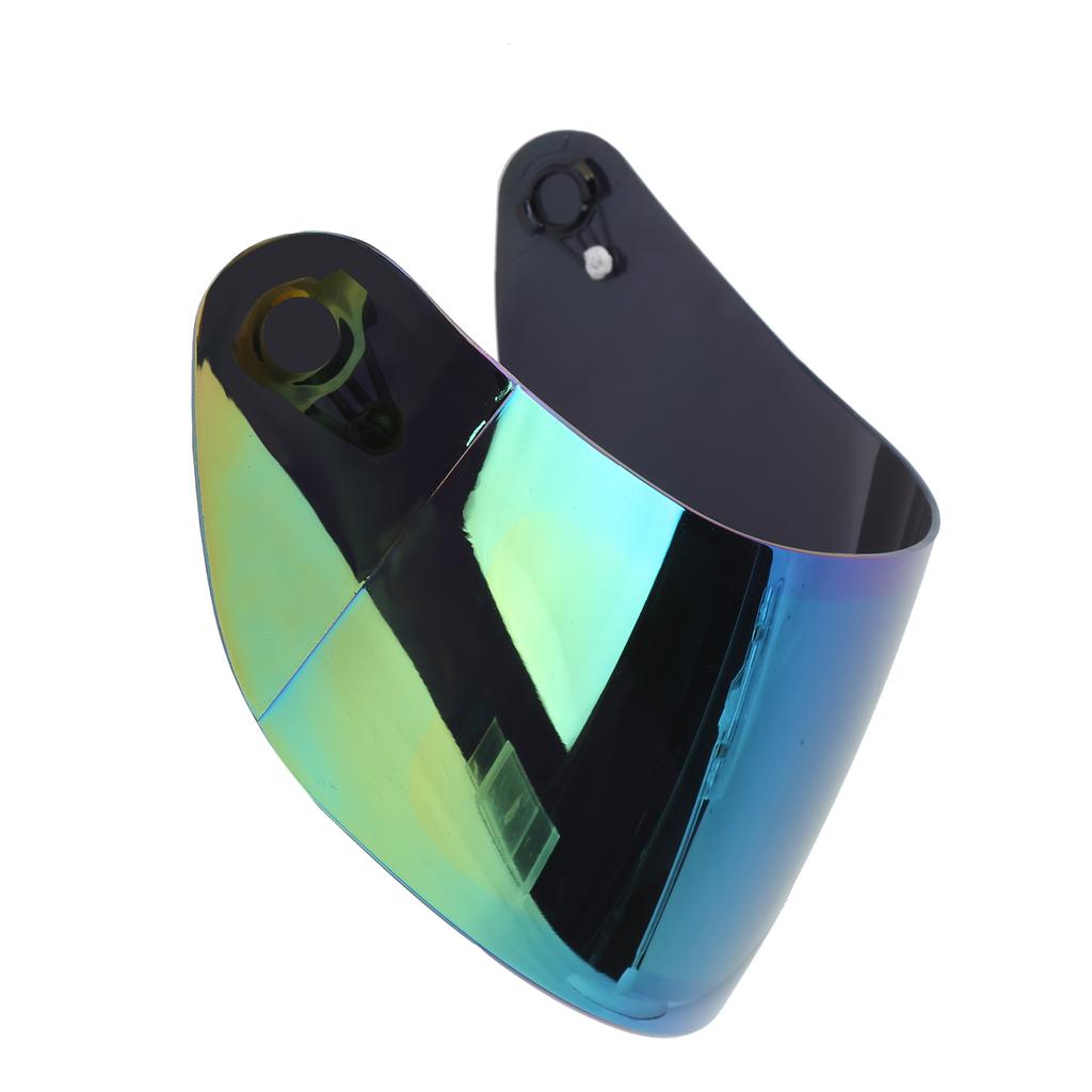 Universal Helmet Visor Wind Shield Anti Scratch with Anti Fog Film Protector Fit for K3SV K5(Colorful )