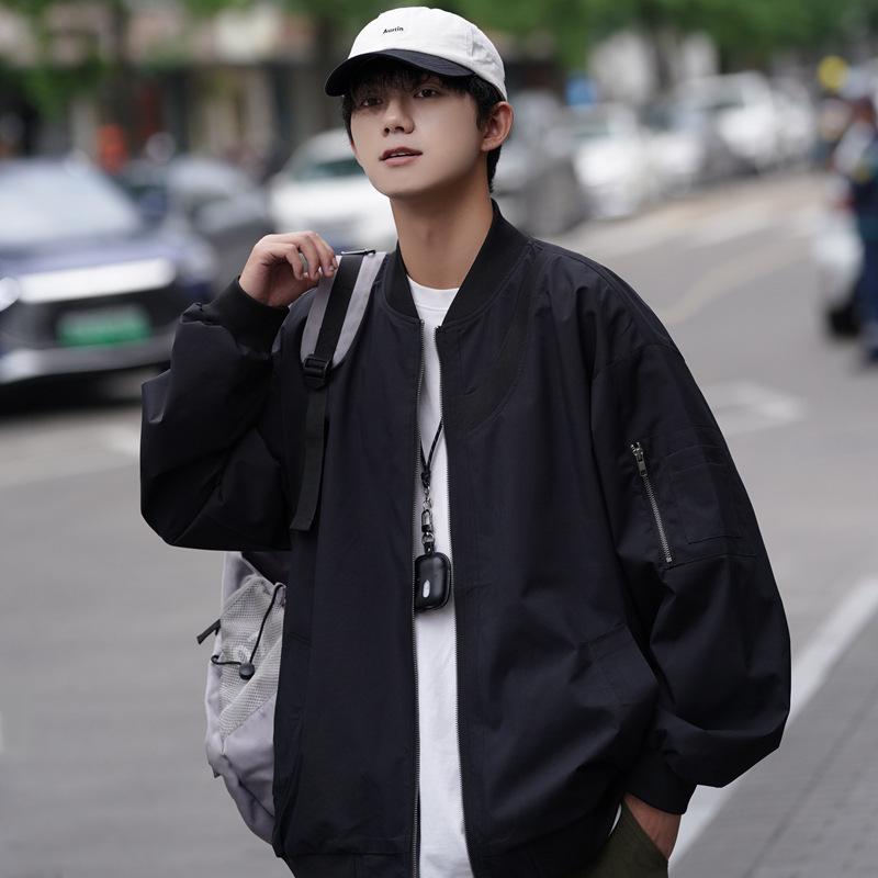 Bomber Jacket Jacket Men and Women Couple Spring and Autumn Cotton Jacket American Work Clothes Winter Charge Jacket