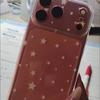 White Star for Apple 17promax Mobile Phone Case 14 15 Soft Case 16pro Fine Hole 11 Cartoon XS 13