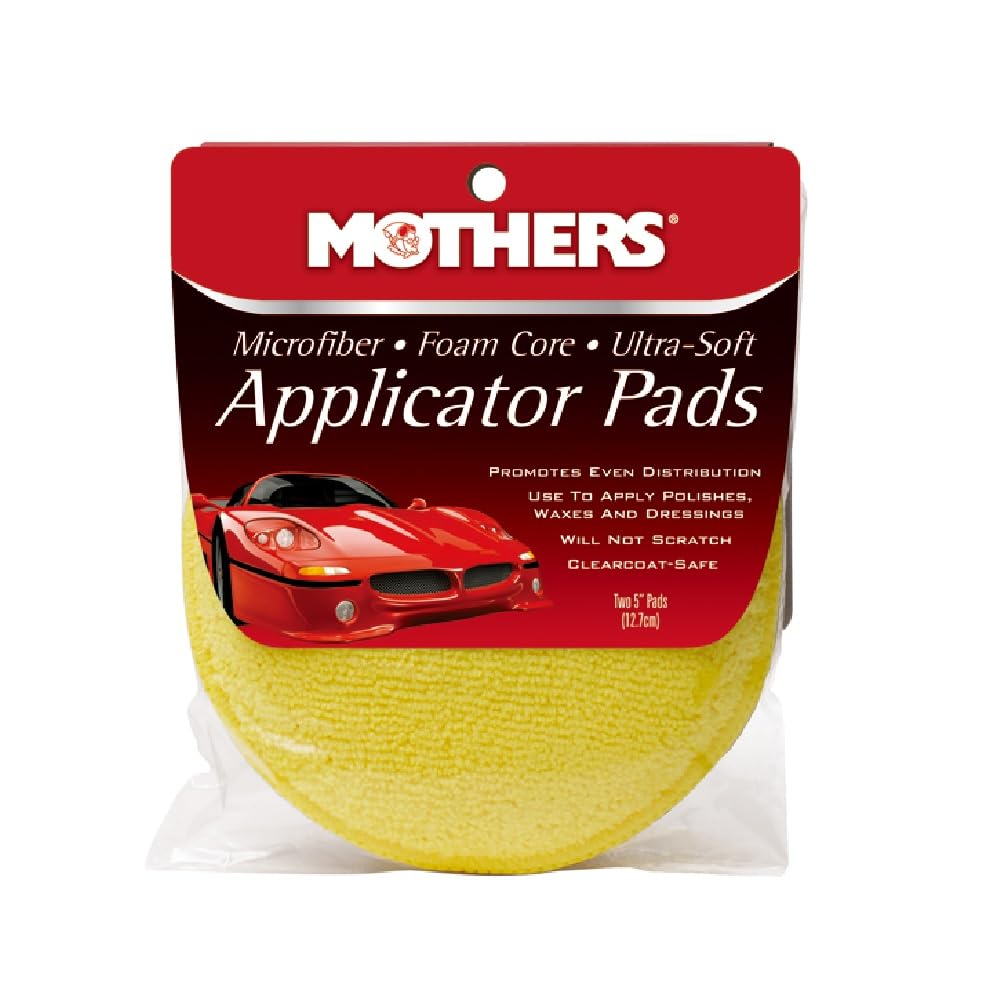 

MOTHERS Applicator Pads of Microfiber cloth pads for easy application of chemical and wax products (Set 2) -