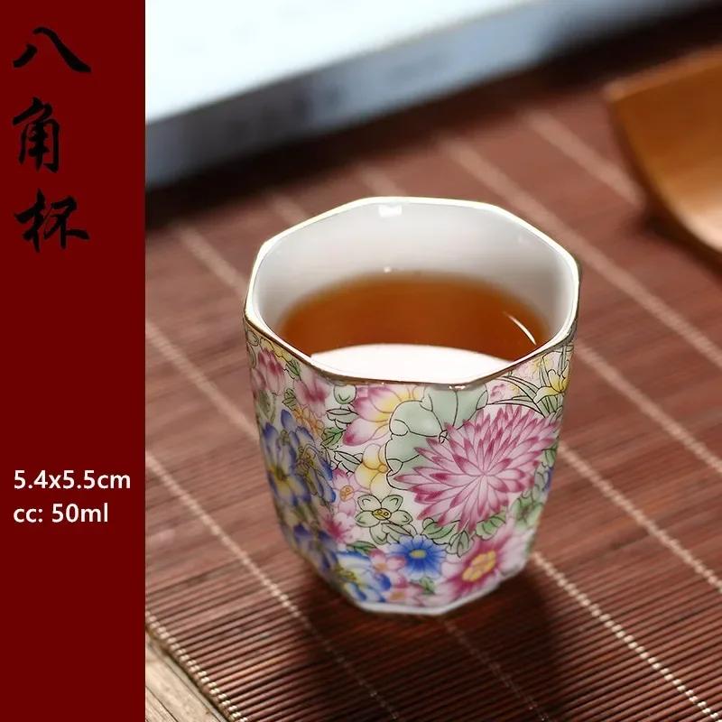 

Эмалевая чайная чашка в дворцовом стиле, изысканная керамическая мастер-чашка, бытовой чайный сервиз ручной работы, на заказ, высококлассная маленькая чайная пиала See options chart