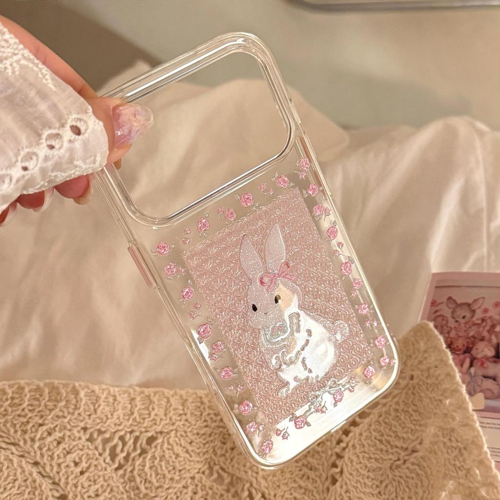Cute Cartoon Rabbit Phone Case for iPhone 16, iPhone 17, and iPhone 17 Pro Max