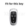5 Buttons Shell for Hyundai Santa Fe Tucson 2022 NEXO NX4 Atos Prime Solaris 2021 TPU Car Key Case Cover Auto Accessories