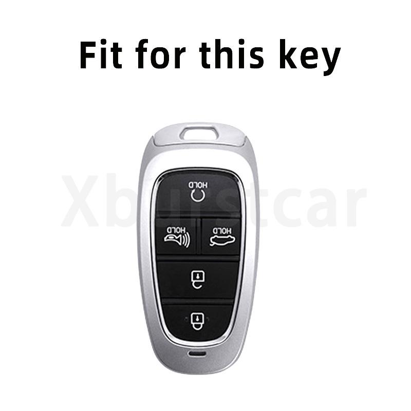 5 Buttons Shell for Hyundai Santa Fe Tucson 2022 NEXO NX4 Atos Prime Solaris 2021 TPU Car Key Case Cover Auto Accessories