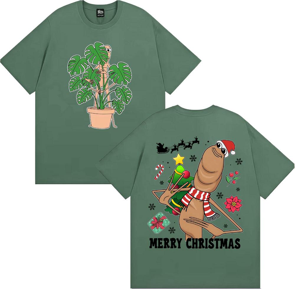 

Funny Merry Christmas Marcus The Worm T Shirt Men Women Clothing Fashion Humor Short Sleeve Tshirt 100 Cotton Oversized Tshirt 3XL