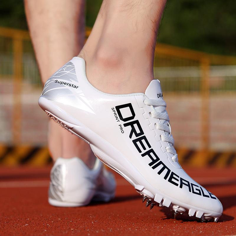 Men Women Athletic Shoes Track and Field Shoes Sprint Training Spikes Shoes Long Jump Sports Shoes Sports Competition Sneakers