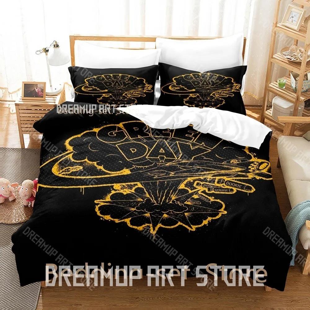 3D Print Green Day AMERICAN IDIOT Bedding Set Single Twin Full Queen King Size Bed Set Adult Kid Bedroom Duvetcover Sets