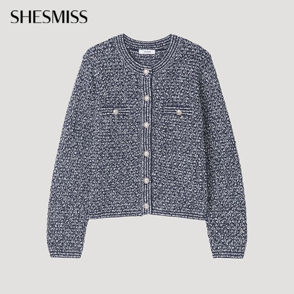 

She S miSS Кардиган из блестящих смешанных трикотажных изделий SSkcdp12050 Na navy/66