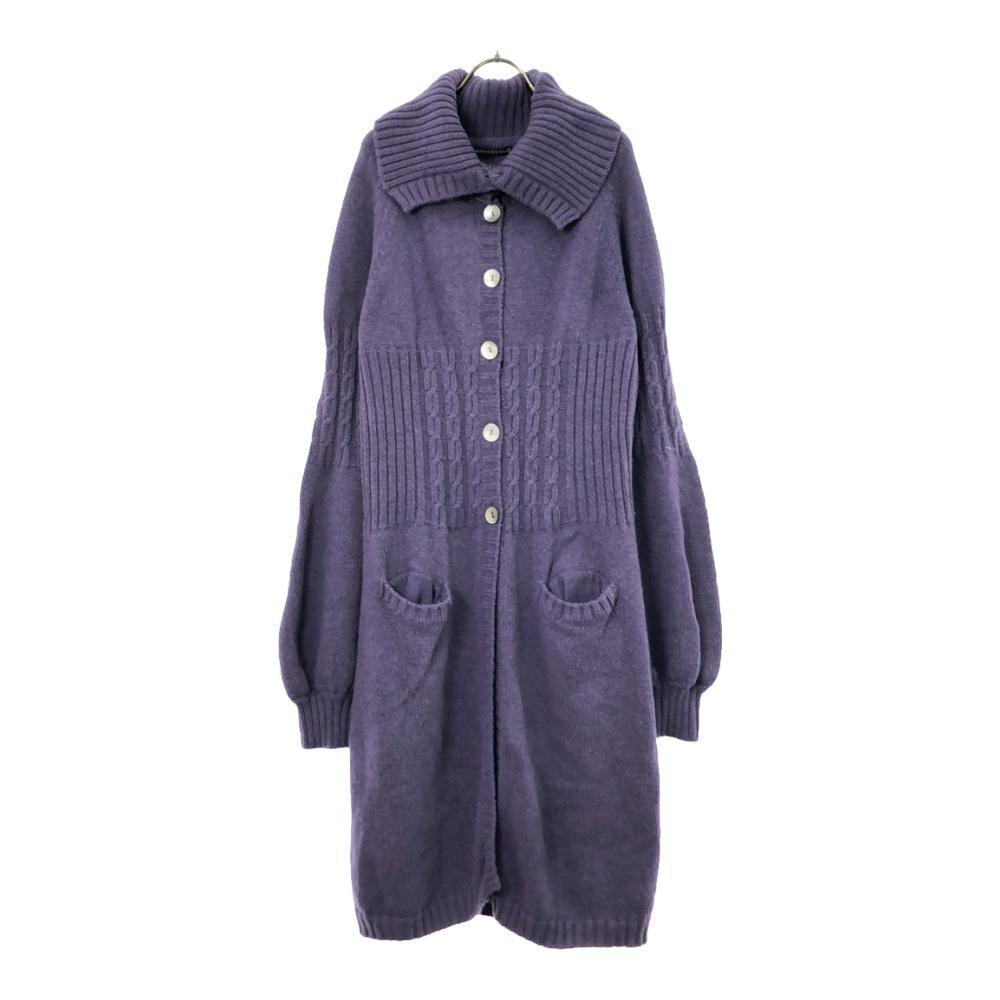 

debora SINIBALDI Сделано в Италии шерсть Длинный кардиган крупной вязки с длинным рукавом Женский Б/у