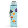 1PC Colorful Planet Space Doodle Print 750ml Color Plastic Sports Water Bottle Leakproof Flip Straw Lid Suitable for Sports Office Home Use