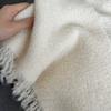 Autumn Winter Warm Tassel Wool Scarf Woman Ripped Selvedge Knitted Triangle Scarf Punk Vintage Soft Comfortable Shawl