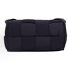 Woven Design Flap Closure Nylon Crossbody Shoulder Bag Men Bags Black Purple 749880V2B014064