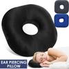 Foam Ear Piercing Pillow Hollow Design Detachable Pillowcase Ear Hole Donut Pillow Washable Slow Rebound Side Sleeper Pillow