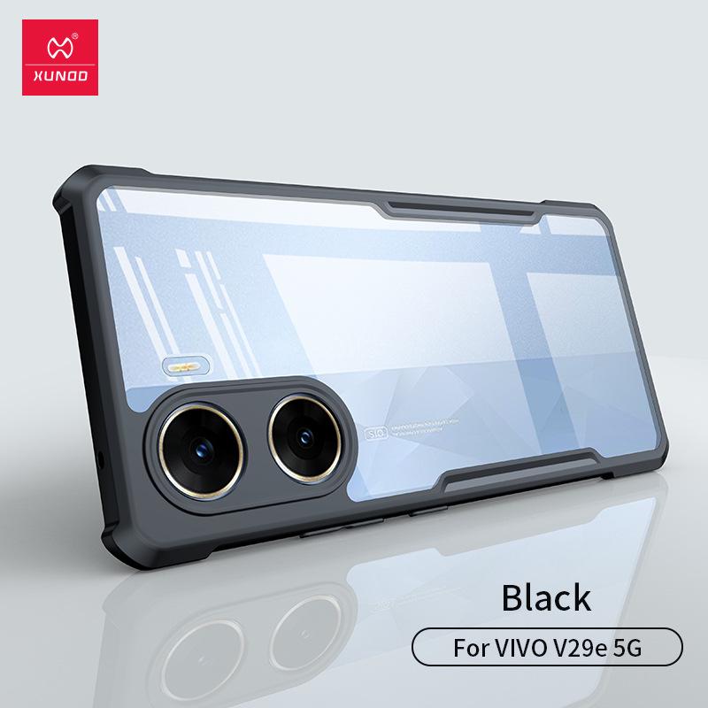 

Xundi V29e Phone Case: Protective, Full Coverage, Precision Lens Holes, Anti-drop, Compatible with Vivo V29. v29e [India]