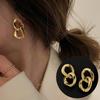 Golcherry Youngrong Kubischer Großer Herz-Hänger Modeschmuck Ohrringe