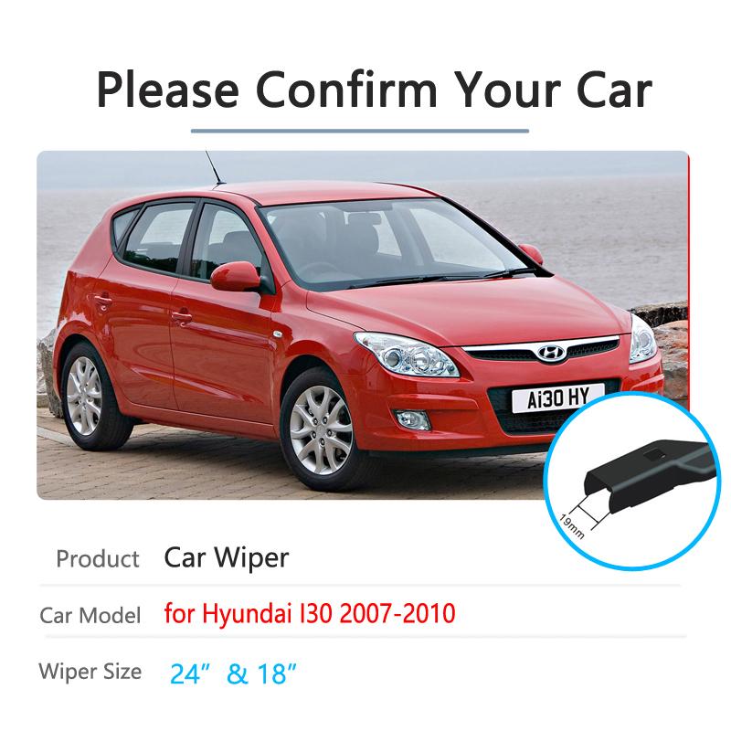for Hyundai I30 2007~2010 FD30 Car Wiper Blade Front Windscreen Windshield Wipers Car Accessories Stickers 2008 2009