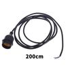 Universal E27 Lamp Holder Copper Screw Thread Waterproof Lamp Base Flame Retardant Pvc Wire Lamp Holder Outdoor Use