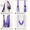Yoga Stretch Strap Aerial Pilates Fitness Training Band Women Hammock Stretch Trainer with Door Anchor Gym Belt for Home Gym Use